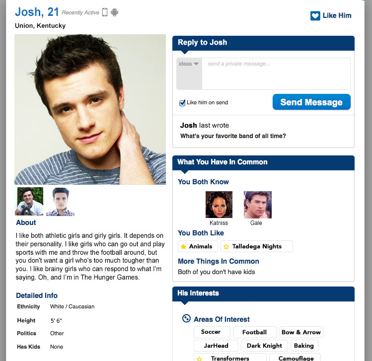 Of Dating Online Profile A Example Hurrry