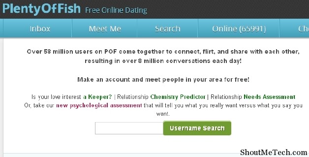 Plenty Of Fish Internet Dating Site